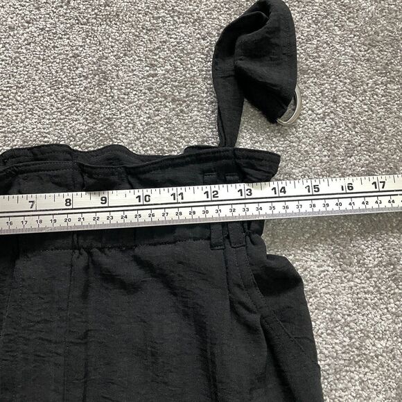 BCBGeneration Paperbag Pants womens XS Black Belted Polyester Ladies 28x25 - Picture 7 of 11